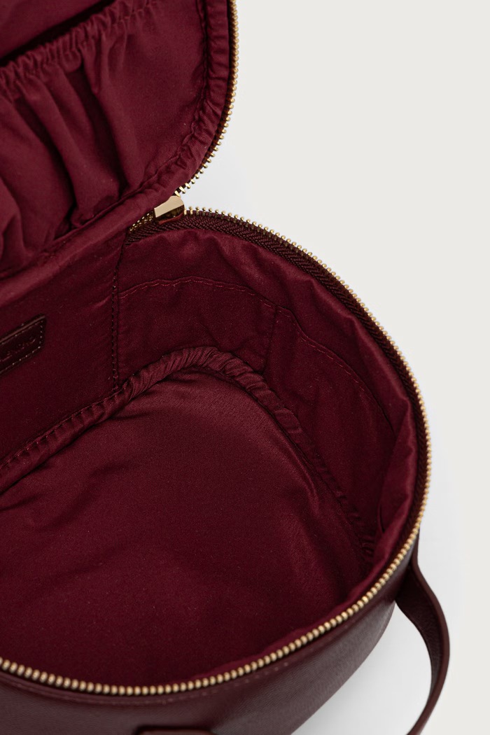 Kosmetyczka podróżna z imitacji skóry BIANKA RE Valentino Bags VBEA9U721 bordowy