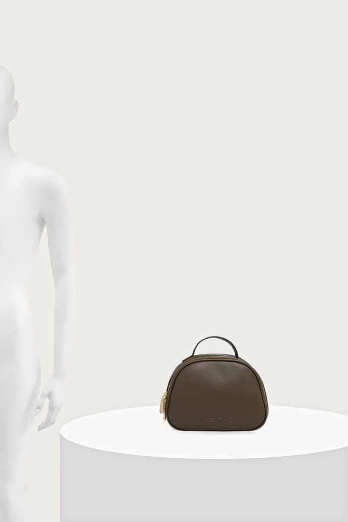 Kosmetyczka podróżna z imitacji skóry BIANKA RE Valentino Bags zielony VBEA9U721