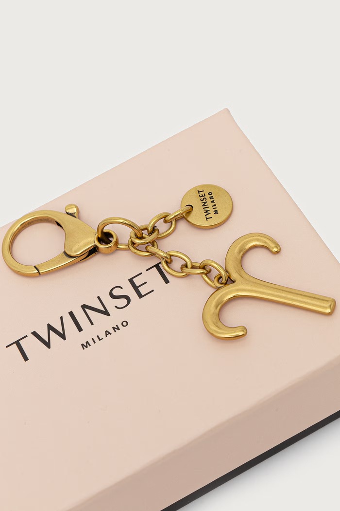 Dodatki Twinset Obesek za ključe ženski kovinski Aries 999TL8020.ARIES zlata