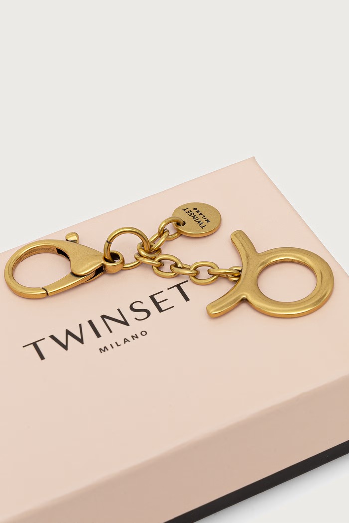 Αξεσουάρ Twinset Μπρελόκ γυναικείο μεταλλικό Taurus 999TL8020.TAURUS χρυσαφί