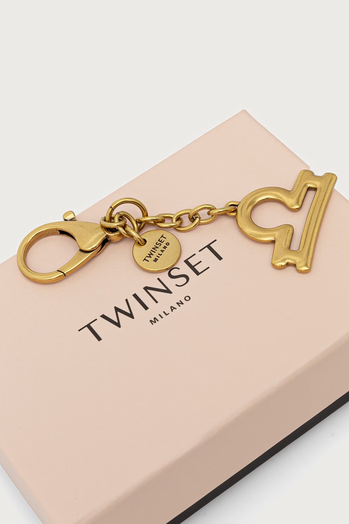 Dodatki Twinset Obesek za ključe ženski kovinski Libra 999TL8020.LIBRA zlata
