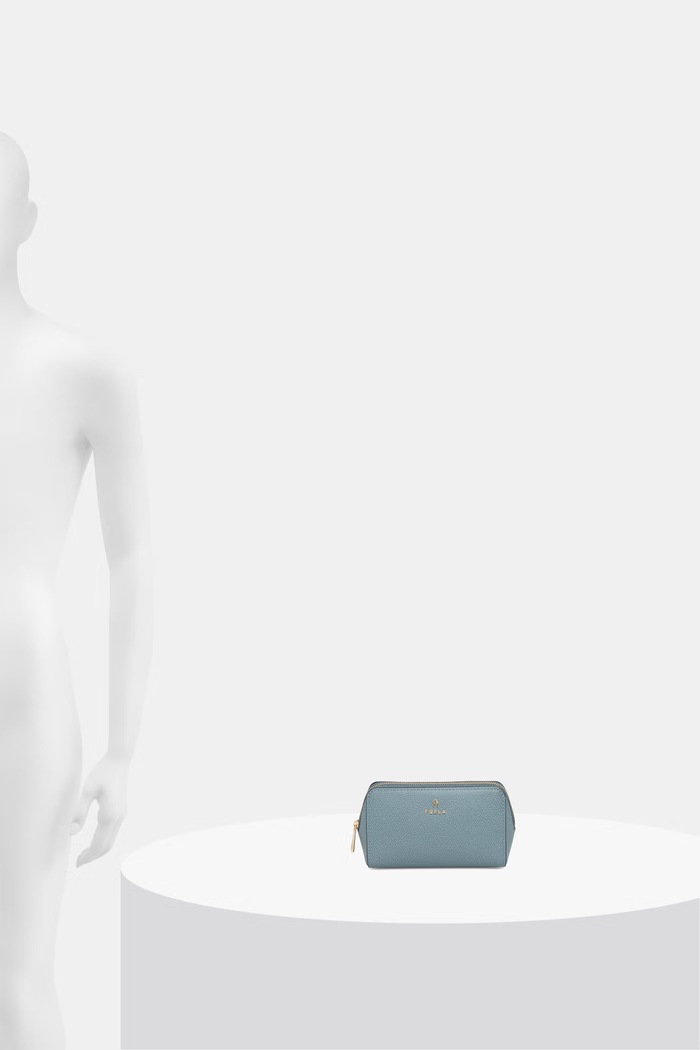 Furla kosmetyczka damska skórzana turkusowy WE00449.ARE000.4896S