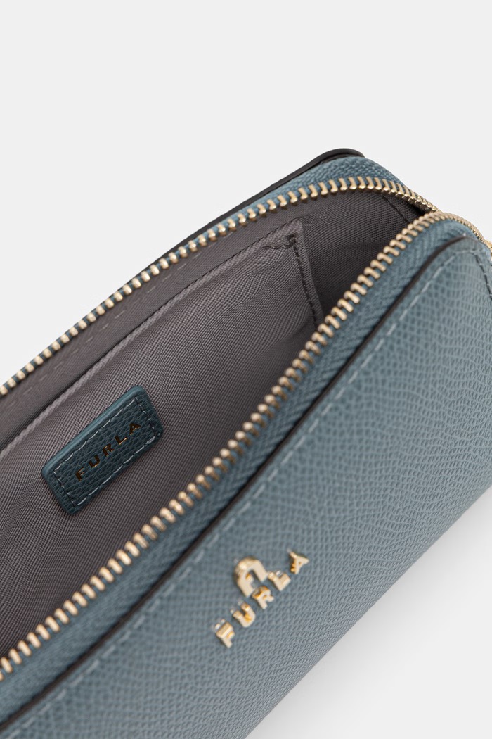 Akcesoria Furla kosmetyczka damska skórzana WE00449.ARE000.4896S turkusowy