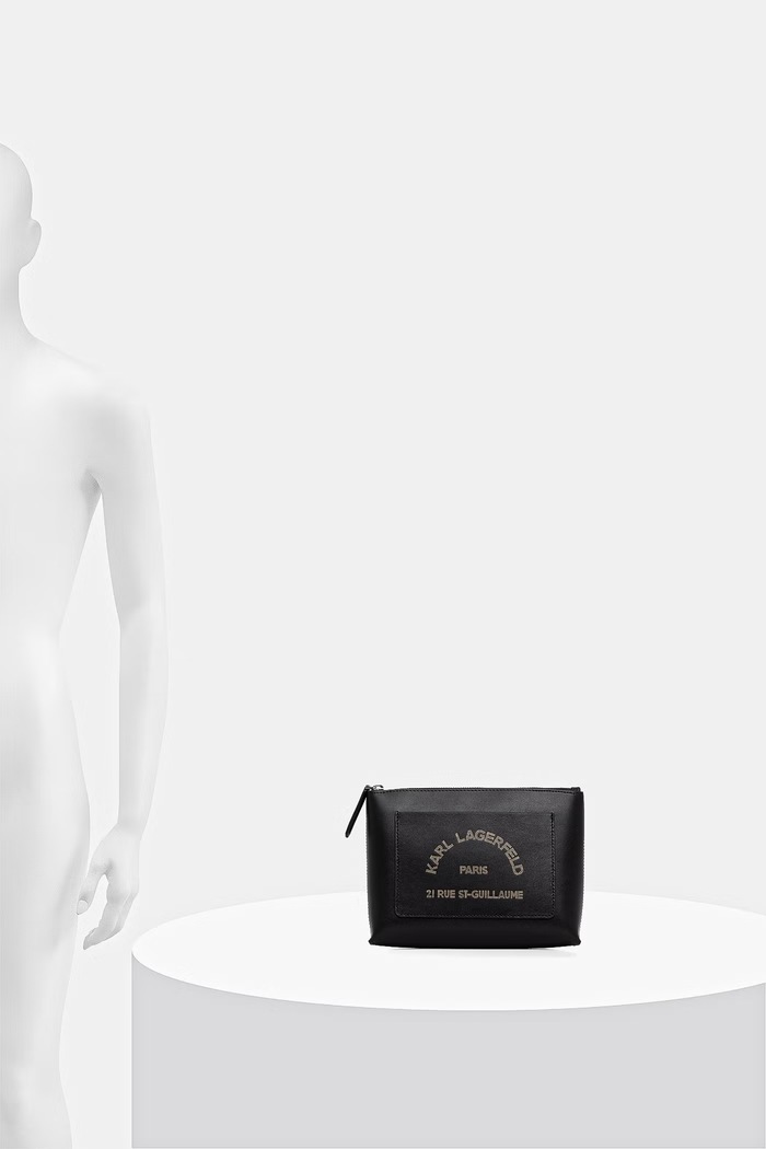 Karl Lagerfeld trusă cosmetică din piele K/DAILY B3W32040 negru