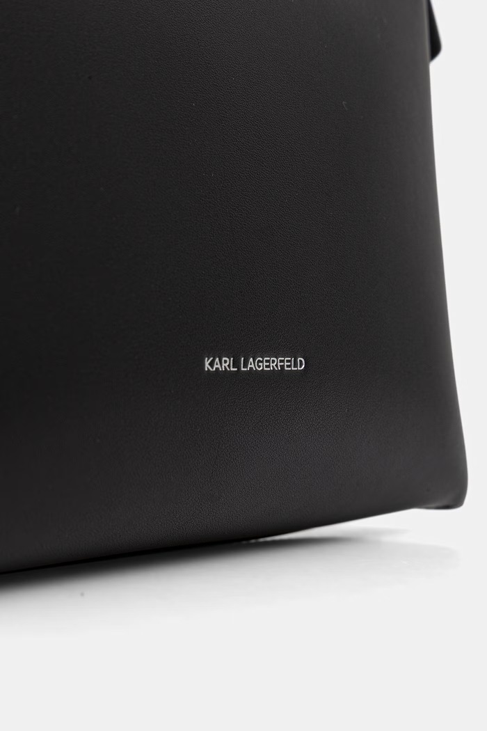 Accesorii Karl Lagerfeld trusă cosmetică din piele K/DAILY B3W32040 negru