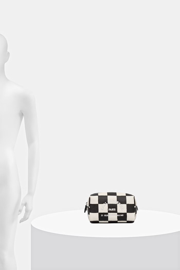 Karl Lagerfeld trusă cosmetică pentru femei cu imitație de piele K/RSG B3W32084 negru