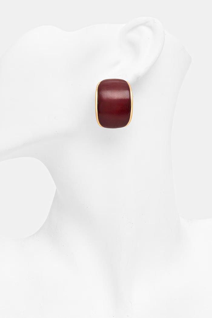 Dodaci Aldo naušnice za žene metalne SEPPENT 2-pack SEPPENT.601 bordo