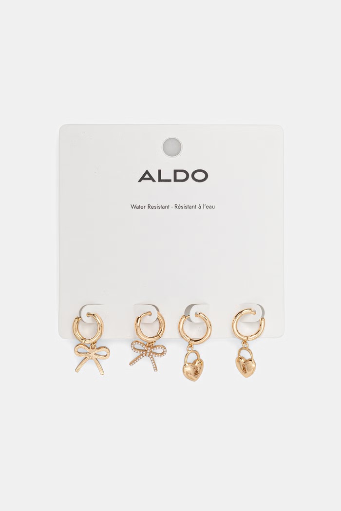 Aldo naušnice za žene metalne DELPHYNNE 2-pack zlatna DELPHYNNE.102