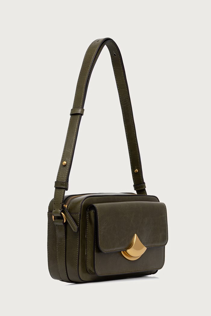 Sessun Torebka crossbody damska skórzana DIVICAM 26102002 zielony AW26