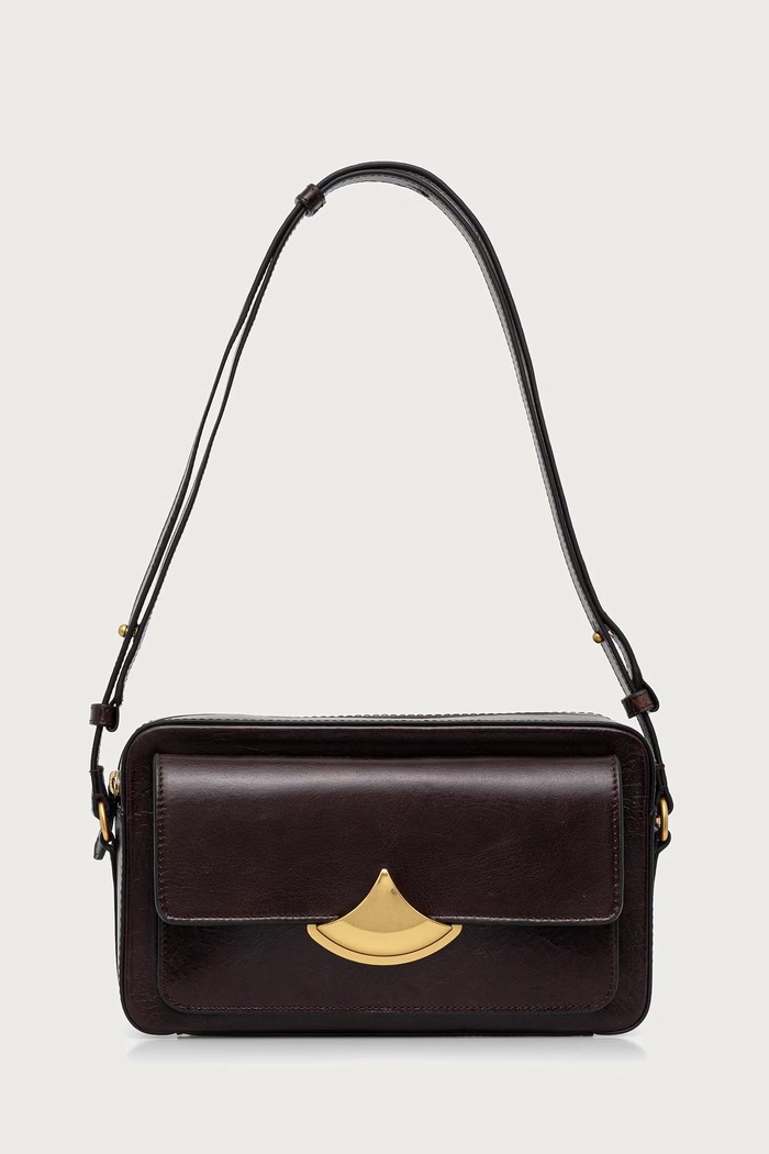 Sessun Torebka crossbody damska skórzana DIVICAM brązowy 26102002