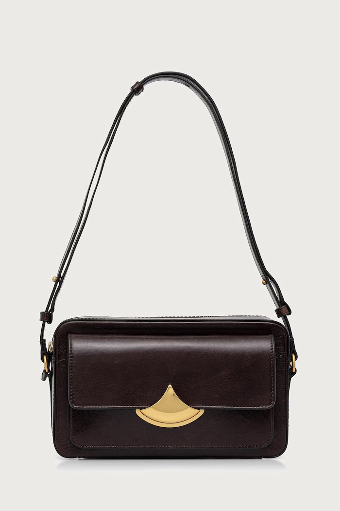 Sessun Torebka crossbody damska skórzana DIVICAM brązowy 26102002
