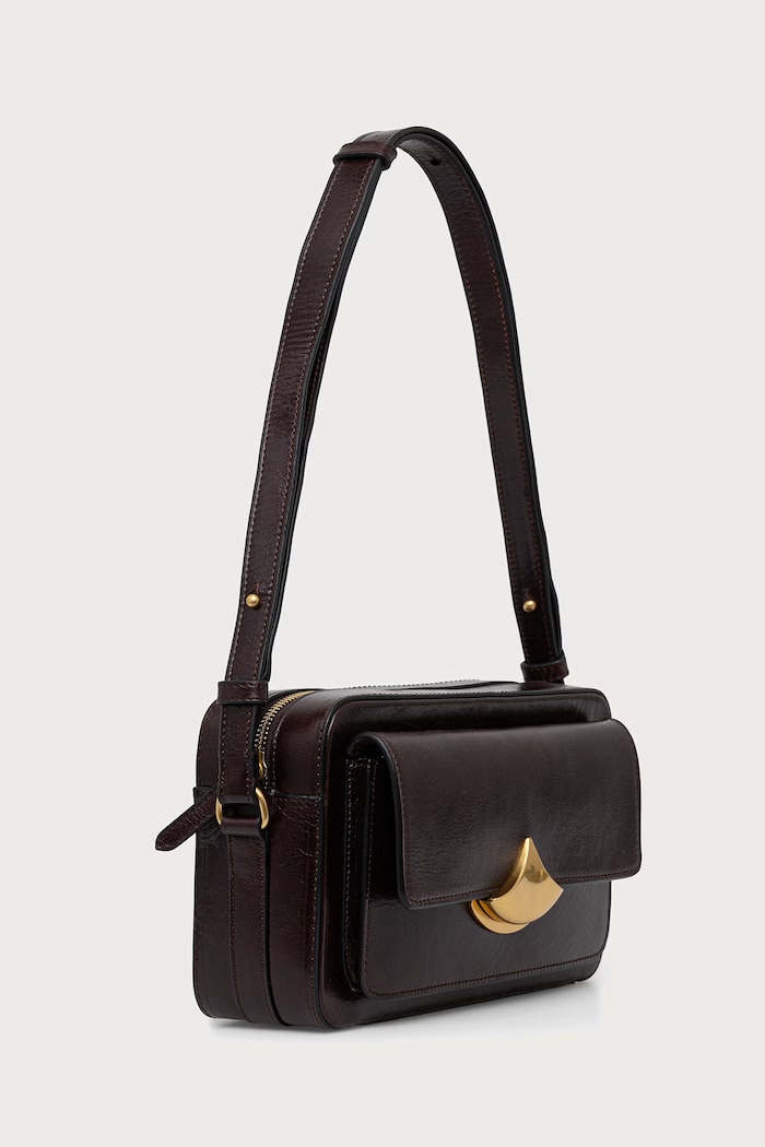 Sessun Torebka crossbody damska skórzana DIVICAM 26102002 brązowy AW26