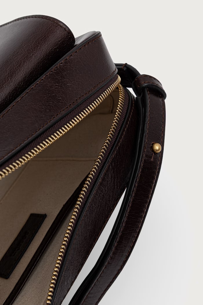 Torebka crossbody damska skórzana DIVICAM Sessun brązowy 26102002
