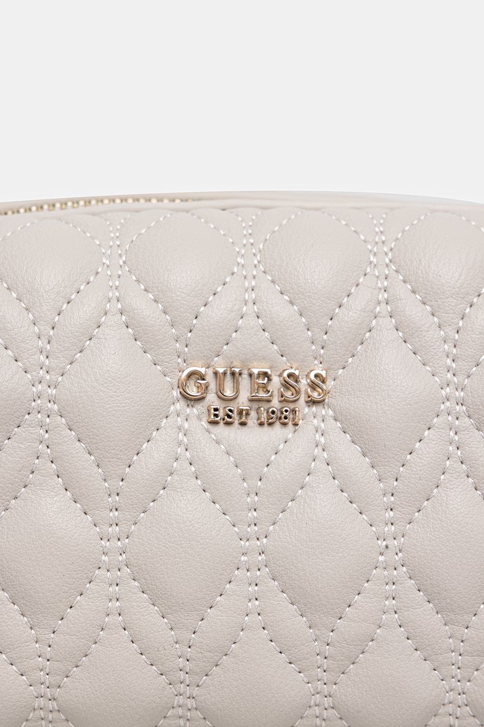 Guess kozmetična torbica ženska iz umetnega usnja MAXINE bež PW7578.P6390