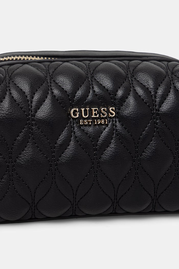 Guess kozmetična torbica ženska iz umetnega usnja MAXINE črna PW7578.P6390