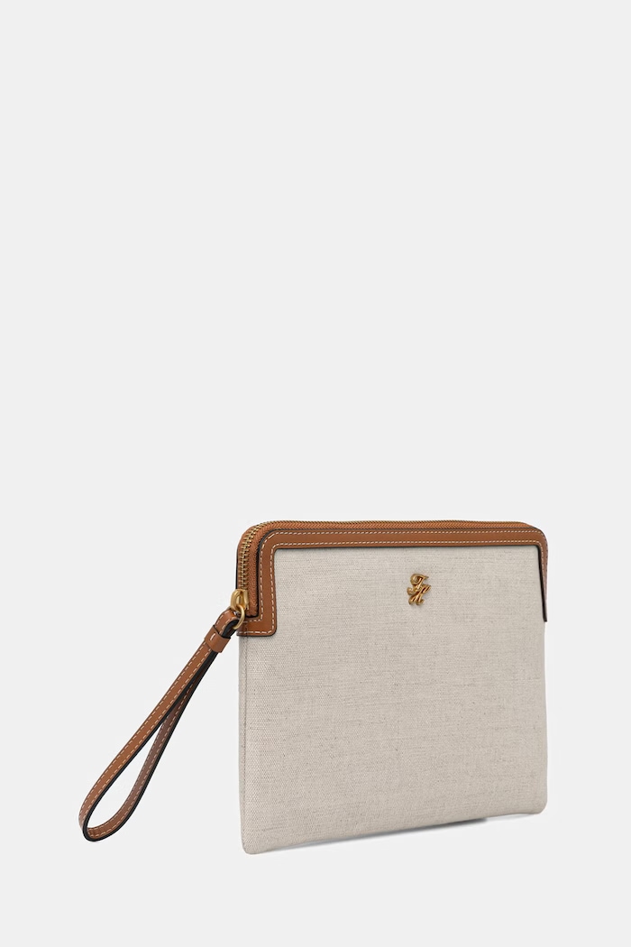 Tommy Hilfiger kopertówka damska bawełniana AW0AW18707 beżowy AW26