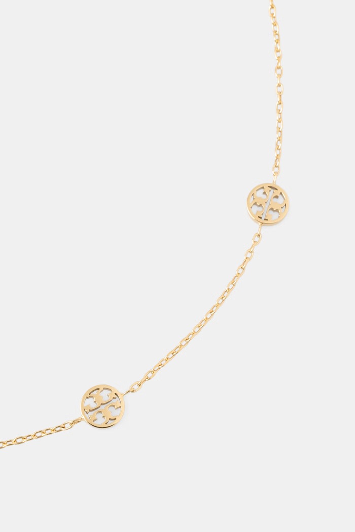 Tory Burch naszyjnik damski metalowy Icon 184432 złoty AW26