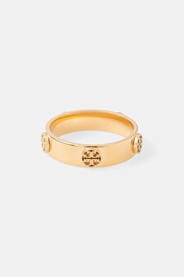 Tory Burch pierścionek damski ze stali nierdzewnej Icon złoty 181932