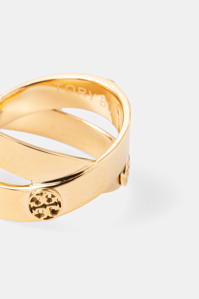 Tory Burch pierścionek damski ze stali nierdzewnej Icon 180874 złoty AW26