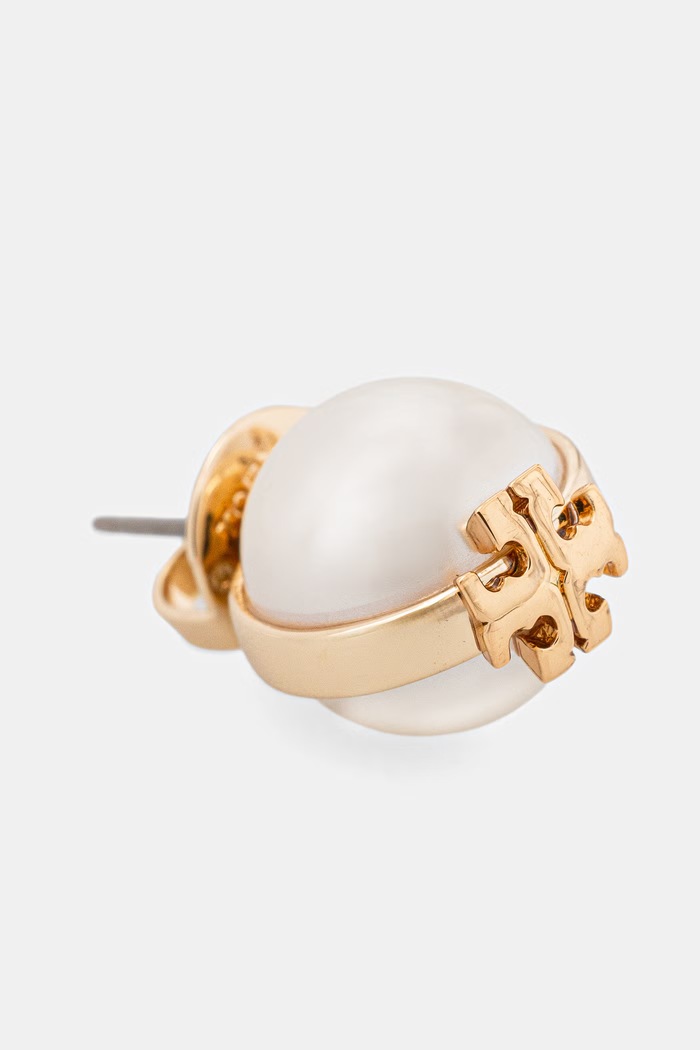 Tory Burch kolczyki pozłacane Moondance 180857 złoty AW26