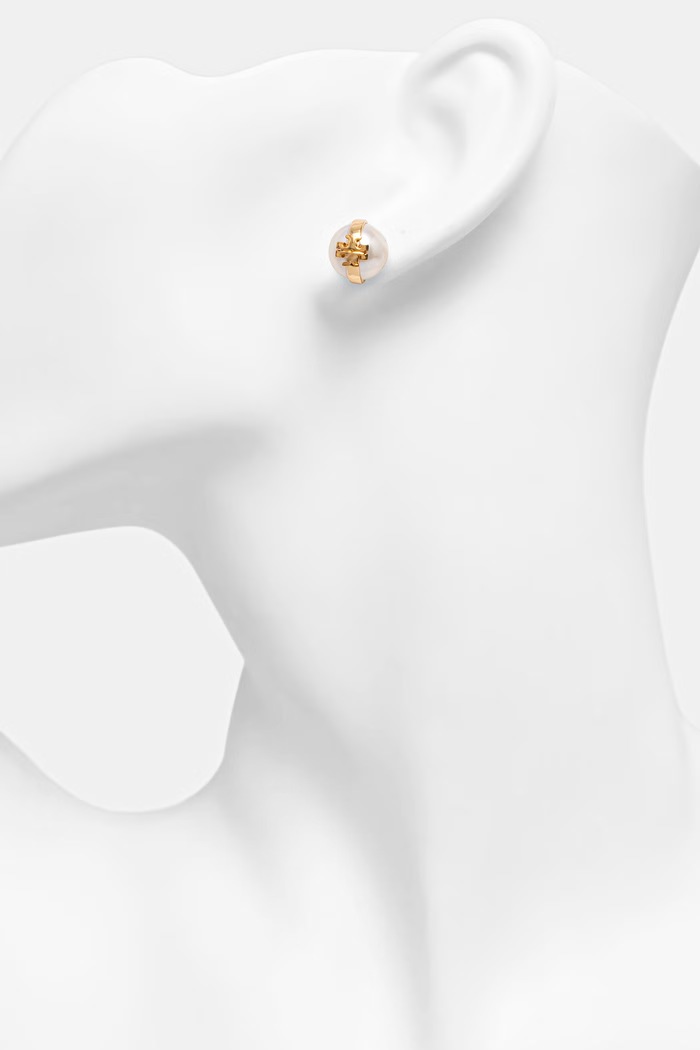 Akcesoria Tory Burch kolczyki pozłacane Moondance 180857 złoty
