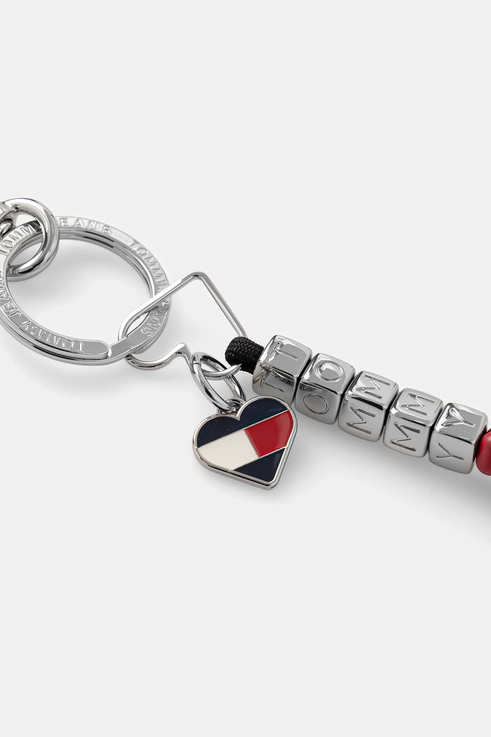 Tommy Jeans kľúčenka dámska kovová AW0AW19245 strieborná AW26