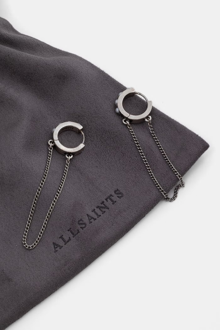 Akcesoria AllSaints kolczyki damskie 37585220SLV127 srebrny