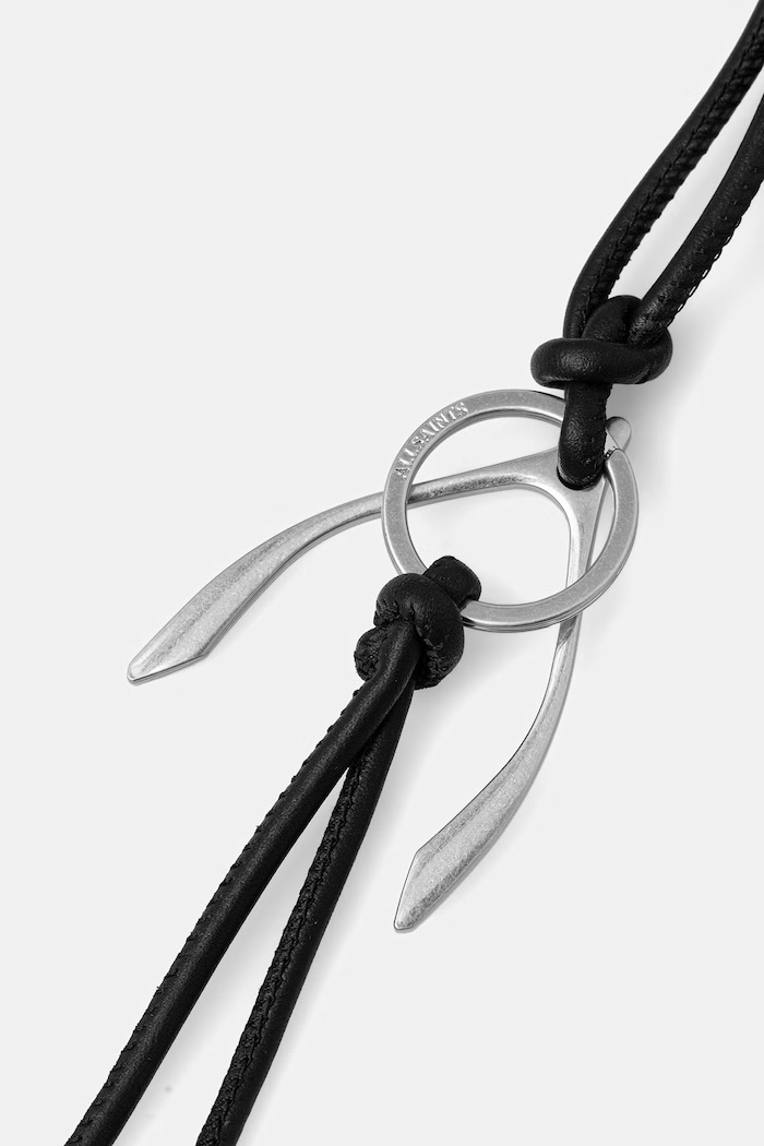 AllSaints breloc pentru femei, din piele WISHBONE W716XD negru AW26