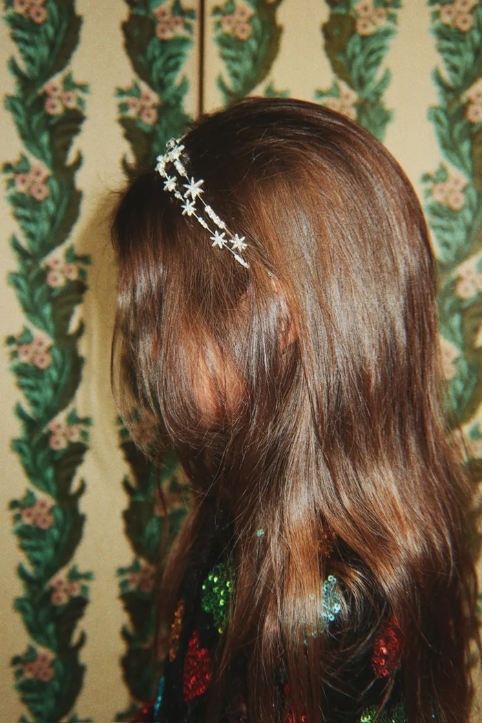 Dziewczynka Konges Sløjd Opaska do włosów dziecięca metalowa SPARKLY STAR HAIRBRACE KS107264.9BY2 multicolor