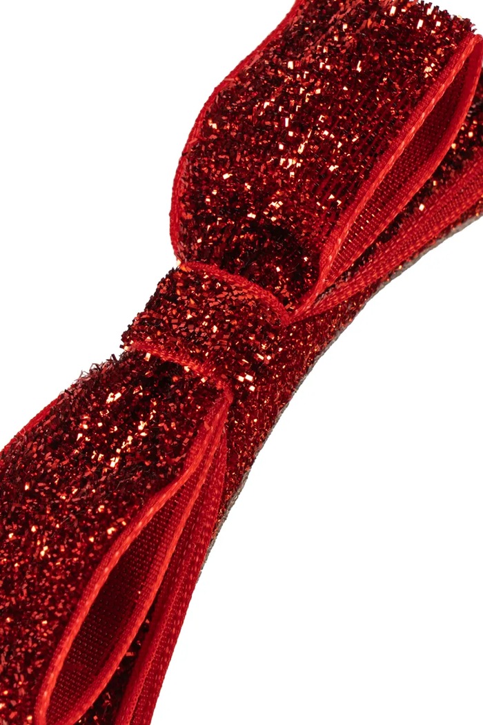 Dziewczynka Konges Sløjd Opaska do włosów dziecięca VELVET BOW HAIRBRACE KS106640.9BY2 bordowy