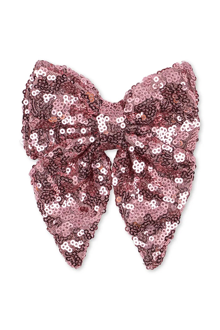 Konges Sløjd Spinka do włosów dziecięca TINDRA SEQUIN BOW HAIR CLIP KS106622.9BY2 różowy AW26