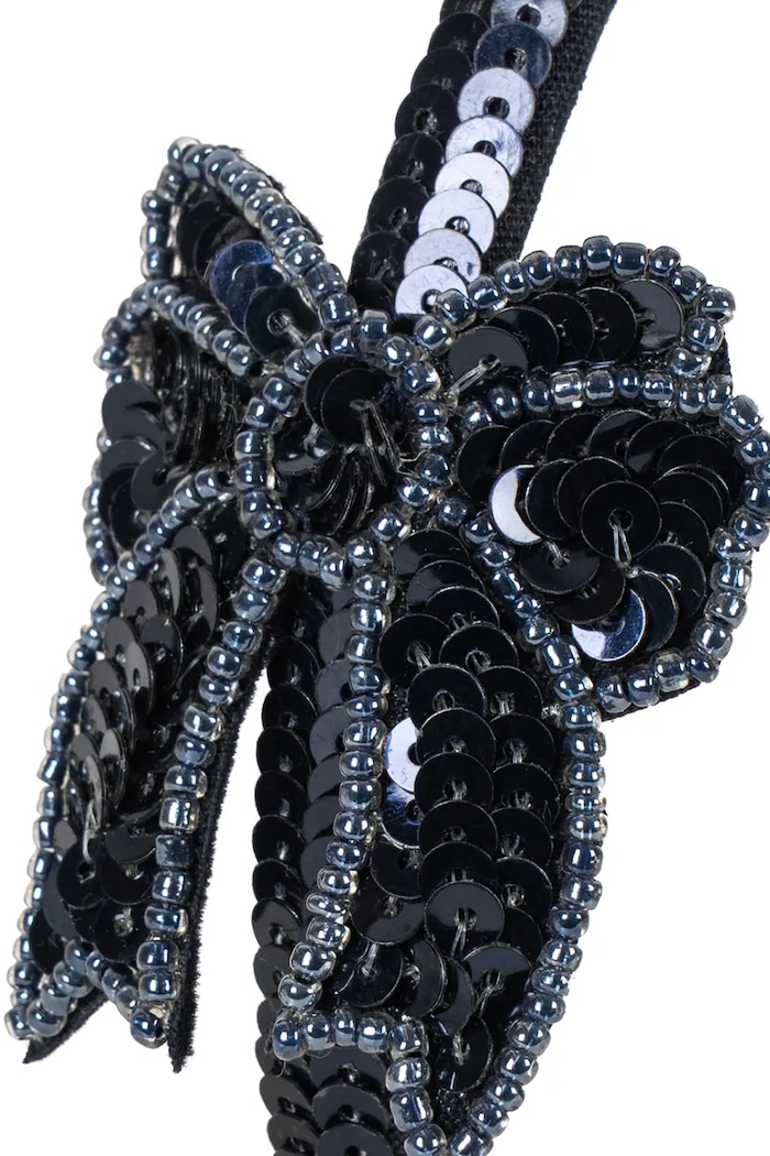 Dziewczynka Konges Sløjd Opaska do włosów dziecięca SEQUIN BOW HAIRBRACE KS106598.9BY2 granatowy