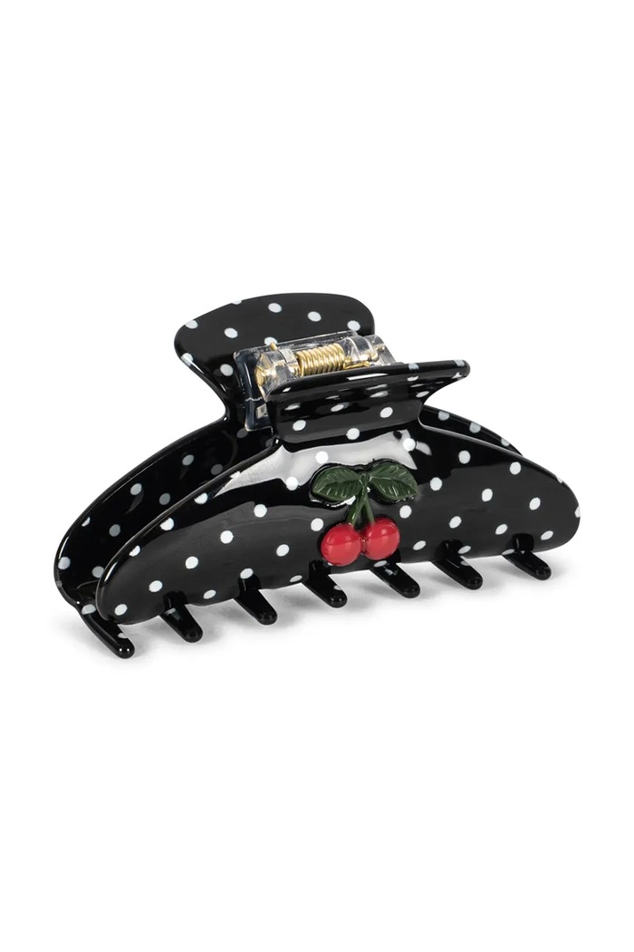 Konges Sløjd Klamra do włosów dziecięca CHERRY DOT BIG HAIR CLAW KS106409.9BY2 granatowy AW26