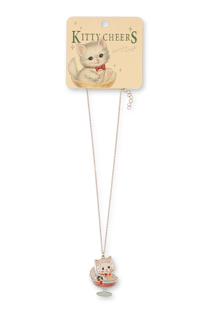 Konges Sløjd Naszyjnik z zawieszką dziecięcy CHEERS NECKLACE złoty KS106408.9BY2