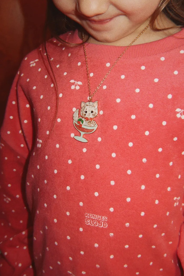 Naszyjnik z zawieszką dziecięcy CHEERS NECKLACE Konges Sløjd KS106408.9BY2 złoty
