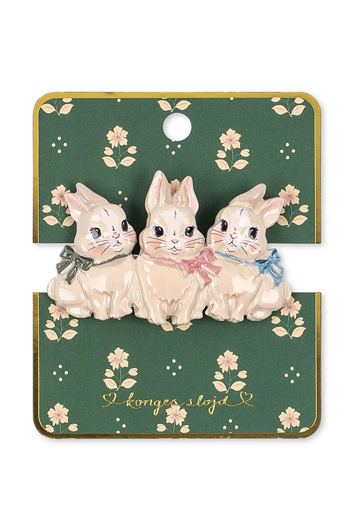 Konges Sløjd Spinka do włosów dziecięca BUNNY HAIR CLIP multicolor KS106403.9BY2