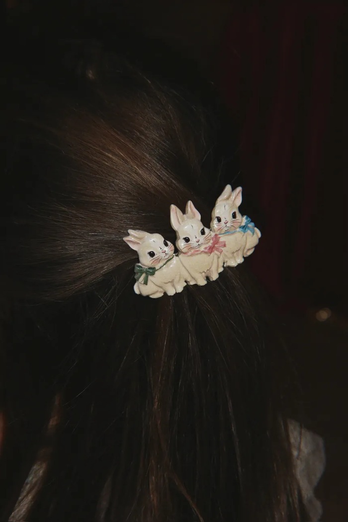 Spinka do włosów dziecięca BUNNY HAIR CLIP Konges Sløjd multicolor KS106403.9BY2