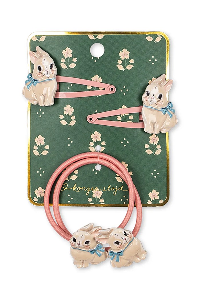 Konges Sløjd Spinka i gumka do włosów dziecięca BUNNY HAIR ACCESSORIES multicolor KS106402.9BY2