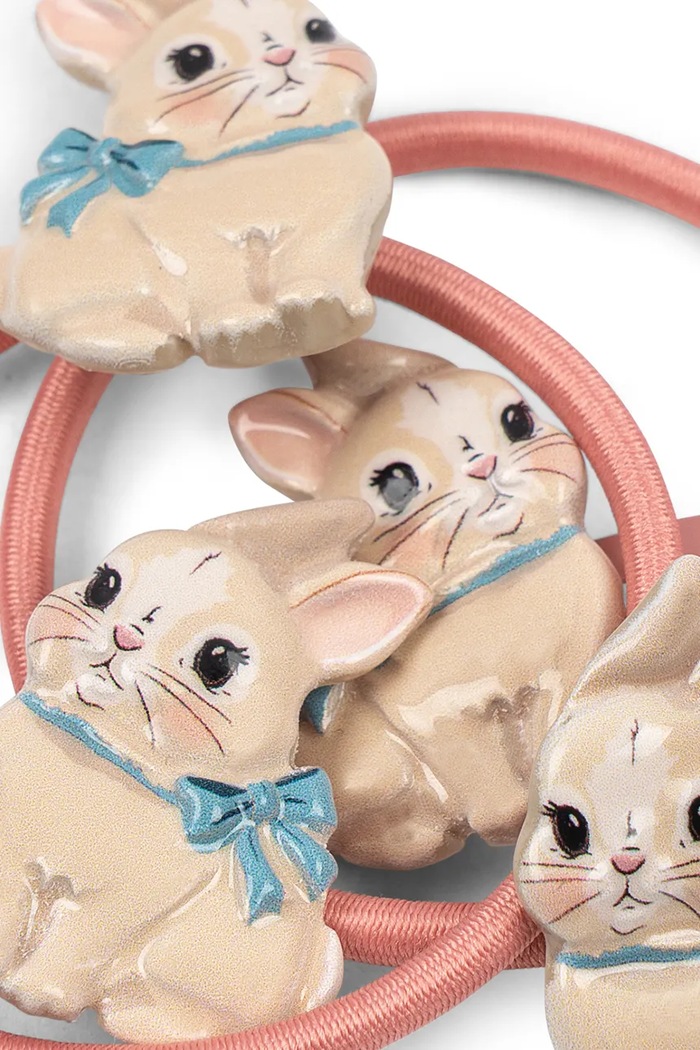 Spinka i gumka do włosów dziecięca BUNNY HAIR ACCESSORIES Konges Sløjd KS106402.9BY2 multicolor