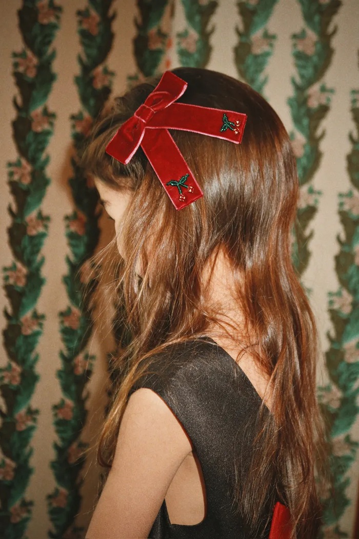 Konges Sløjd Spinki do włosów dziecięce 2 PACK JULIETTE BOW HAIR CLIP KS106345.9BY2
