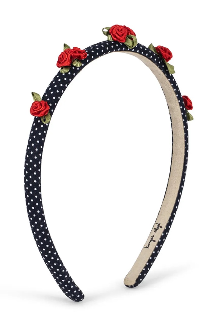 Konges Sløjd Traka za kosu za djecu ROSE ROUGE HAIRBRACE KS106222.9BY2 mornarsko plava AW26