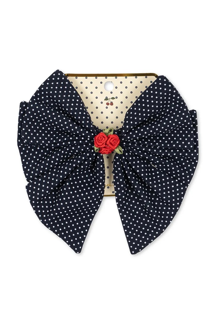 Konges Sløjd Ukosnice za kosu za djecu ROSE ROUGE BOW HAIR CLIP KS106221.9BY2 mornarsko plava AW26