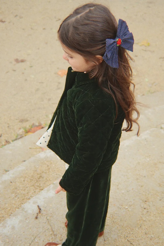 Konges Sløjd Ukosnice za kosu za djecu ROSE ROUGE BOW HAIR CLIP KS106221.9BY2