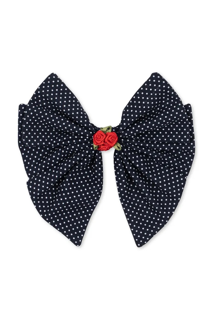 Djevojčice Konges Sløjd Ukosnice za kosu za djecu ROSE ROUGE BOW HAIR CLIP KS106221.9BY2 mornarsko plava