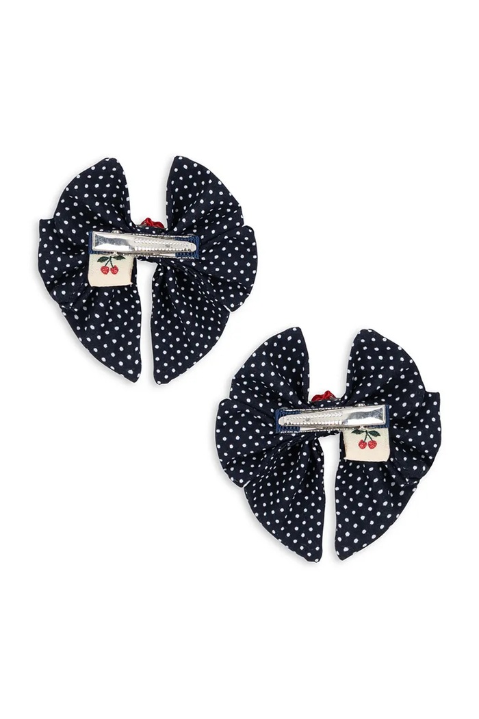 Djevojčice Konges Sløjd Ukosnice za kosu za djecu 2 PACK ROSE ROUGE BOW HAIR CLIP KS105856.9BY2 mornarsko plava