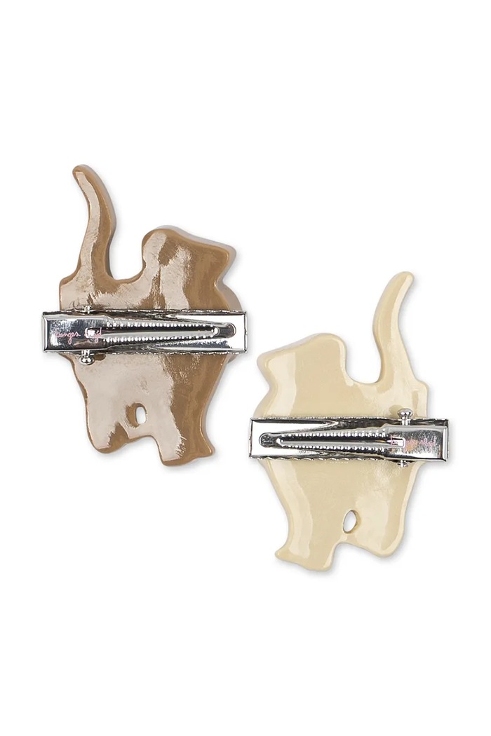 Djevojčice Konges Sløjd Ukosnice za kosu za djecu 2 PACK KITTEN HAIR CLIP KS104176.9BY2 bež