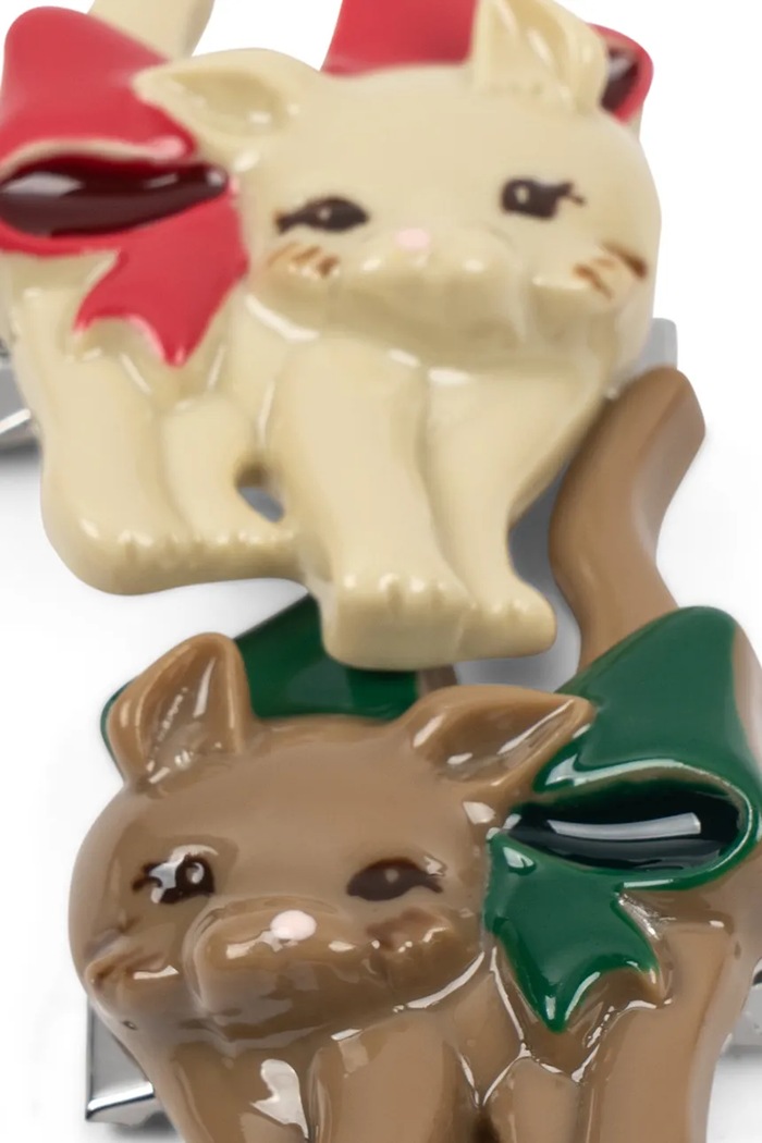 Ukosnice za kosu za djecu 2 PACK KITTEN HAIR CLIP Konges Sløjd KS104176.9BY2 bež