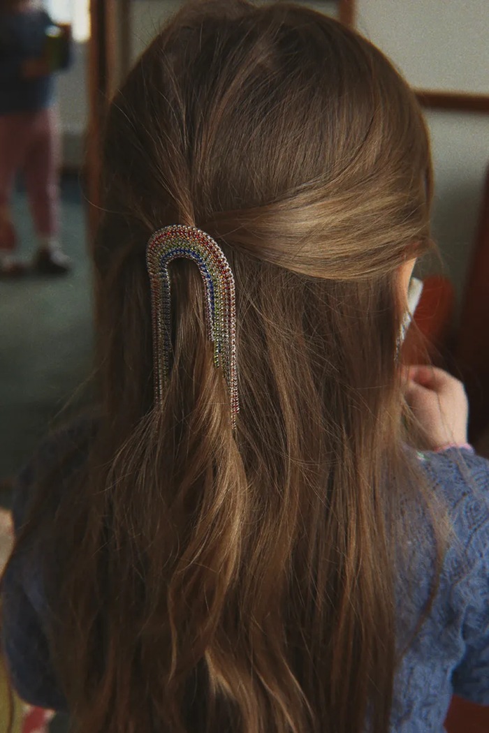 Konges Sløjd Ukosnica za kosu za djecu metalna SPARKLY RAINBOW HAIR CLIP šarena KS106244.9BY2