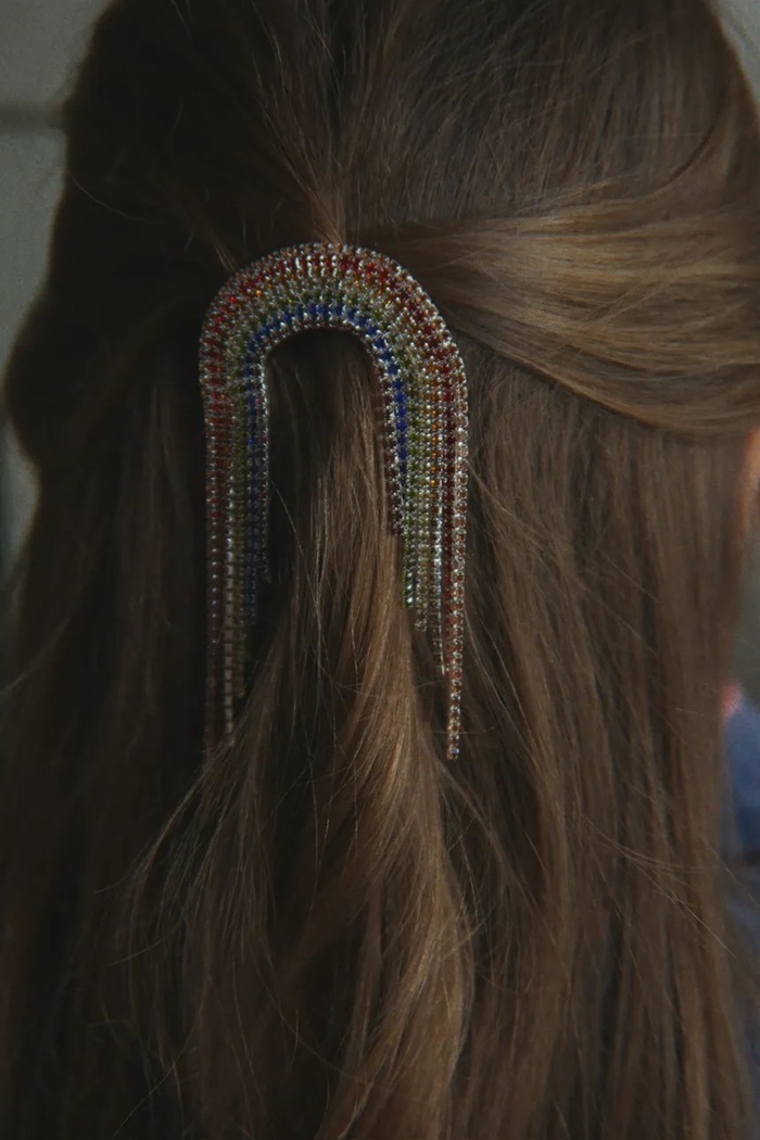Konges Sløjd Ukosnica za kosu za djecu metalna SPARKLY RAINBOW HAIR CLIP KS106244.9BY2