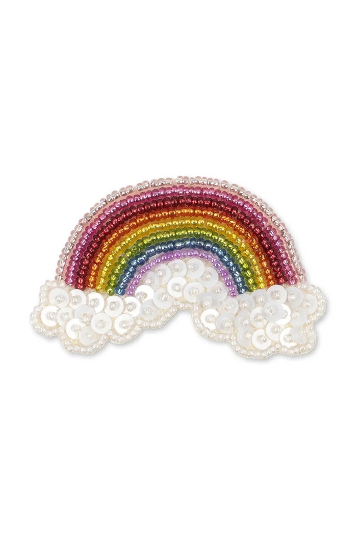 Konges Sløjd Spinka do włosów dziecięca RAINBOW BEADED HAIR CLIP KS106208.9BY2 multicolor AW26